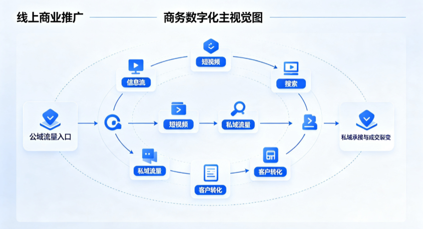 钟山县线上商业推广怎么做？全域流量闭环搭建与低成本转化实战指南